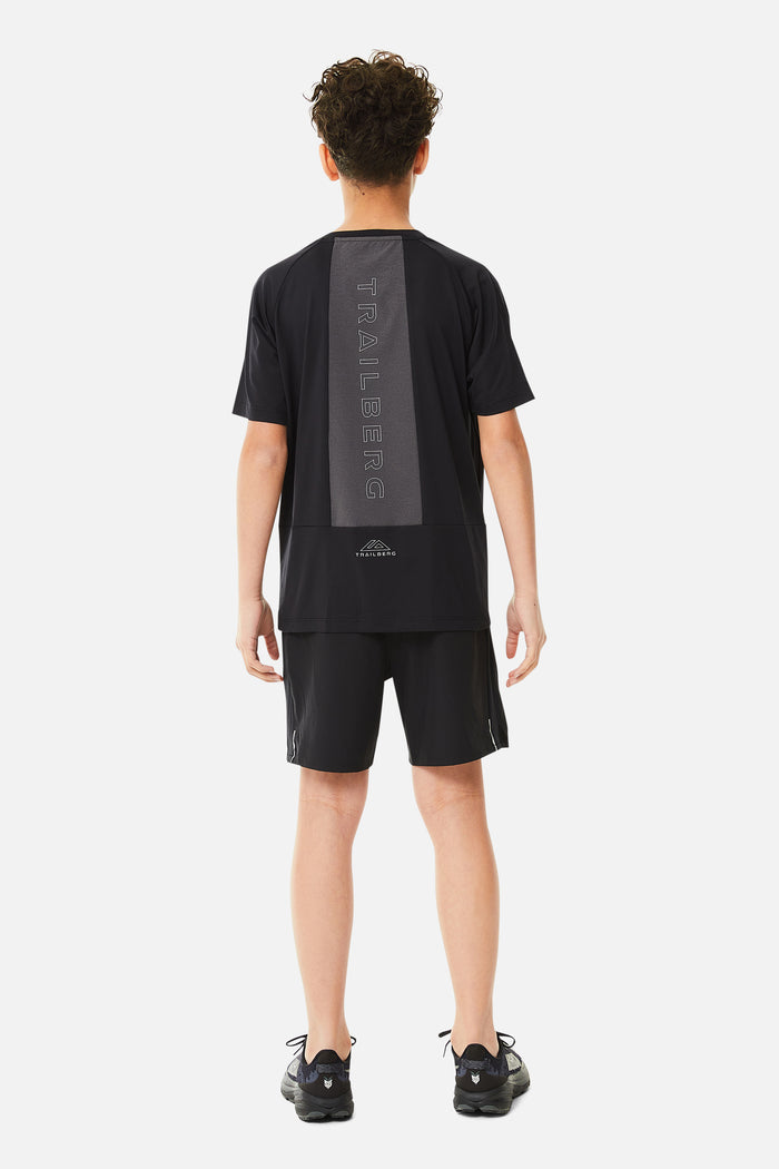 Boys Rapid Keyline Tee - Black/Volcano Grey