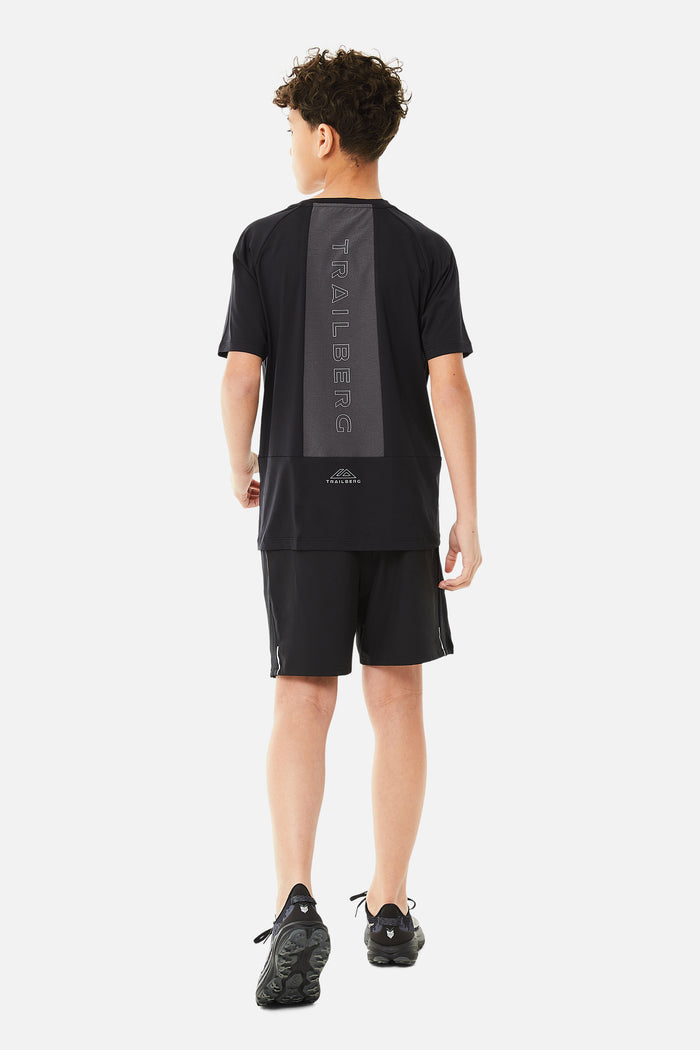 Boys Rapid Keyline Tee - Black/Volcano Grey