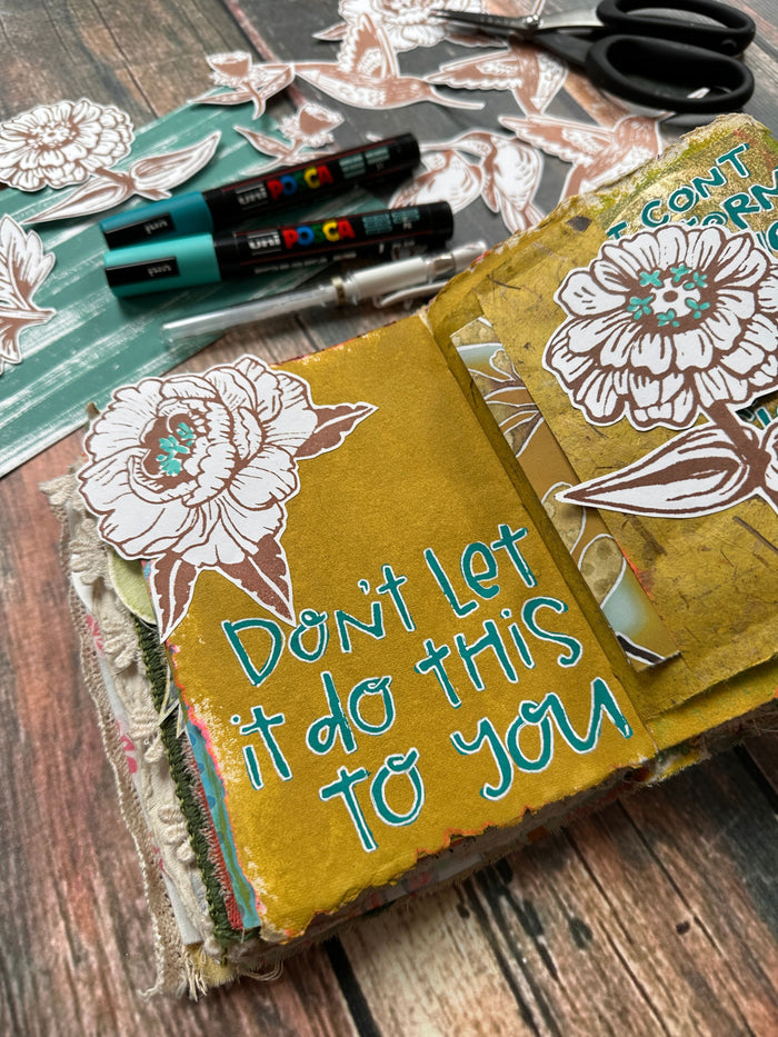 Cathy Nichols for Fodder School | Full Set of Florals and Birds | Foam Stamps (Set of 6)
