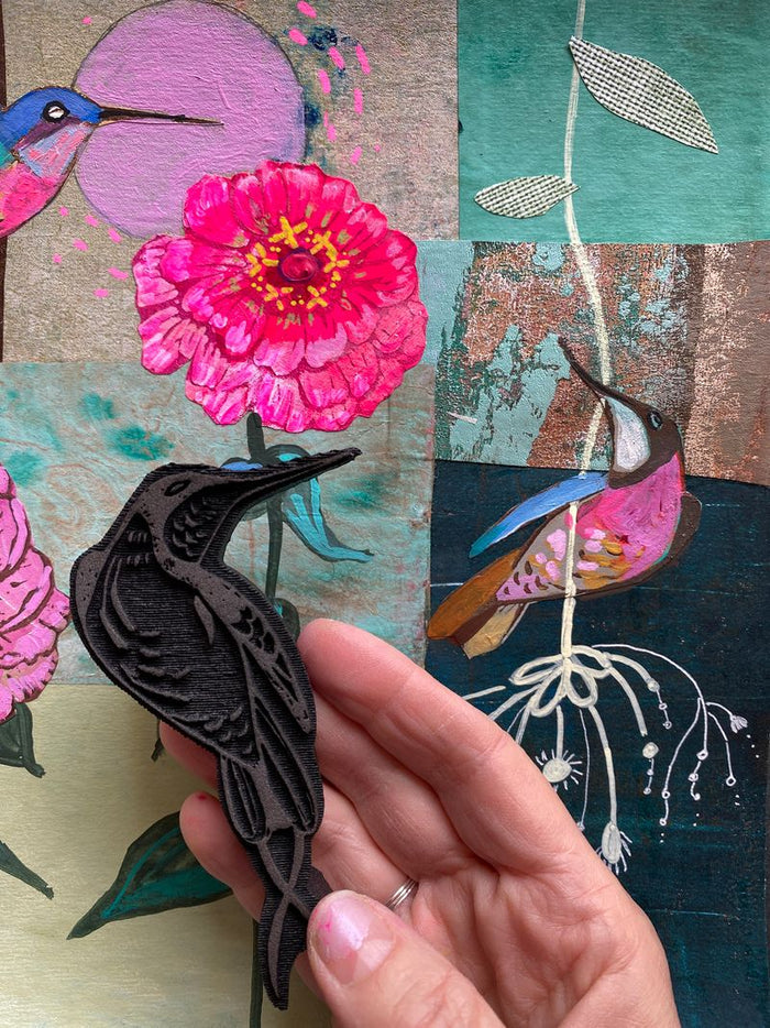 Cathy Nichols for Fodder School | HummingBirds | Foam Stamps (Set of 2)