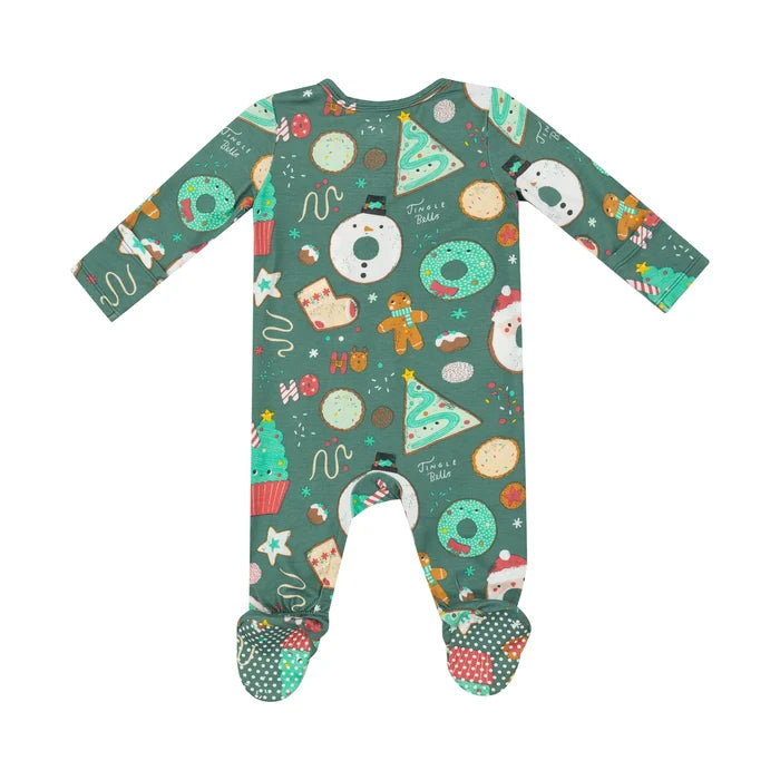 Christmas Treats Zipper Footie