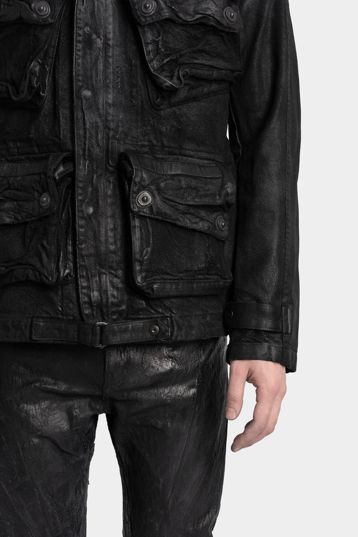 Julius_7 | AW25 - Coated denim jacket, 917BLM1-C