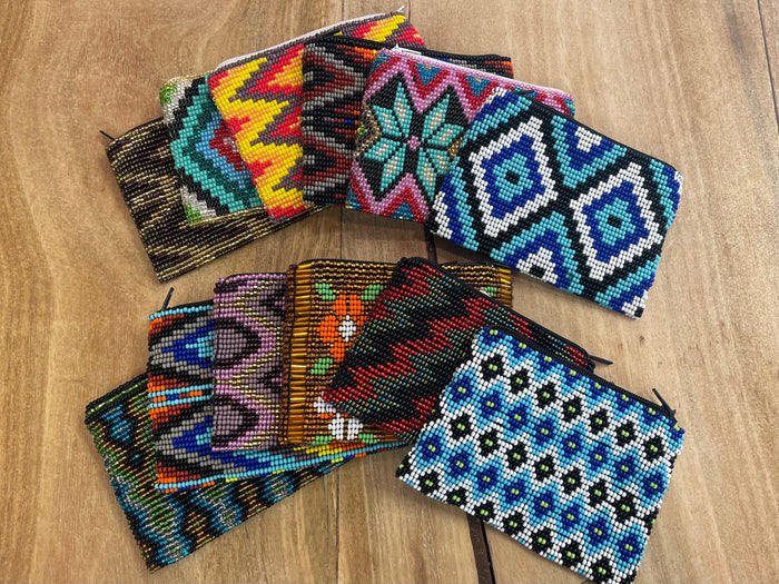 Coin purse - beaded sm