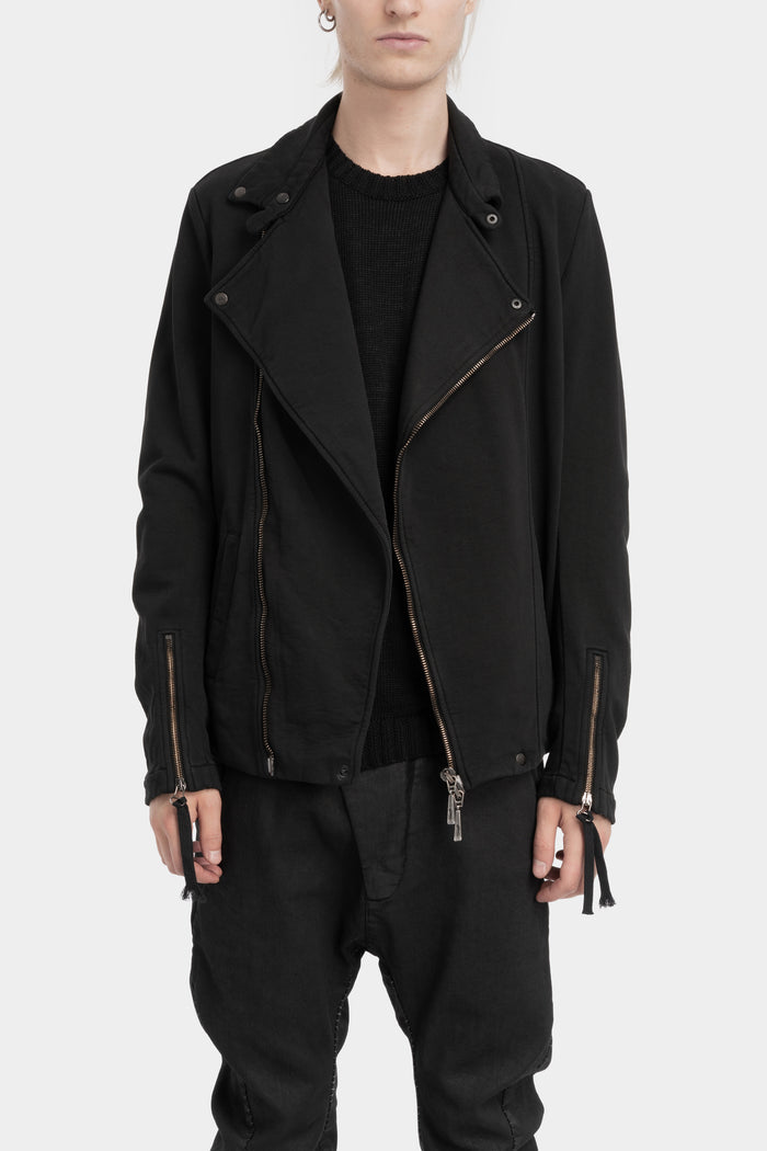Masnada | AW25 - Cotton sweat biker jacket M3581