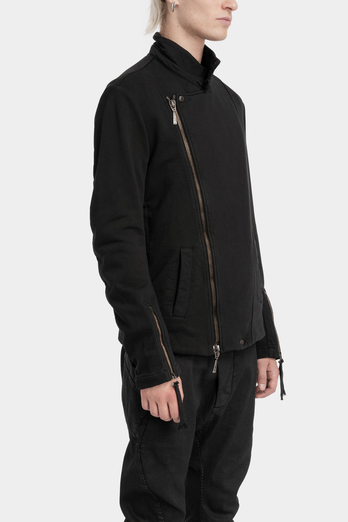 Masnada | AW25 - Cotton sweat biker jacket M3581