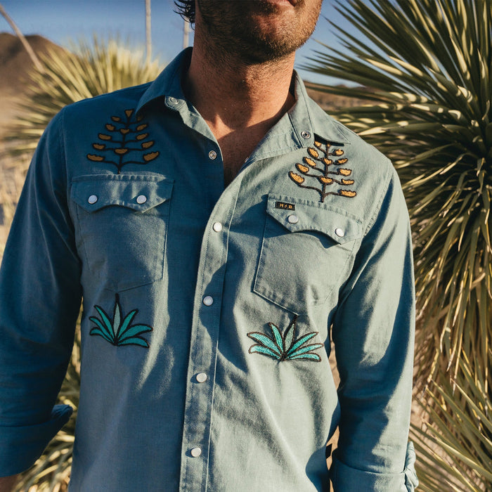 Crosscut Deluxe Snapshirt - North Atlantic Blue