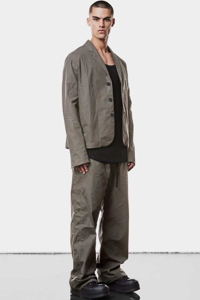 Thom Krom | SS25 - Crushed cotton blazer, Rock