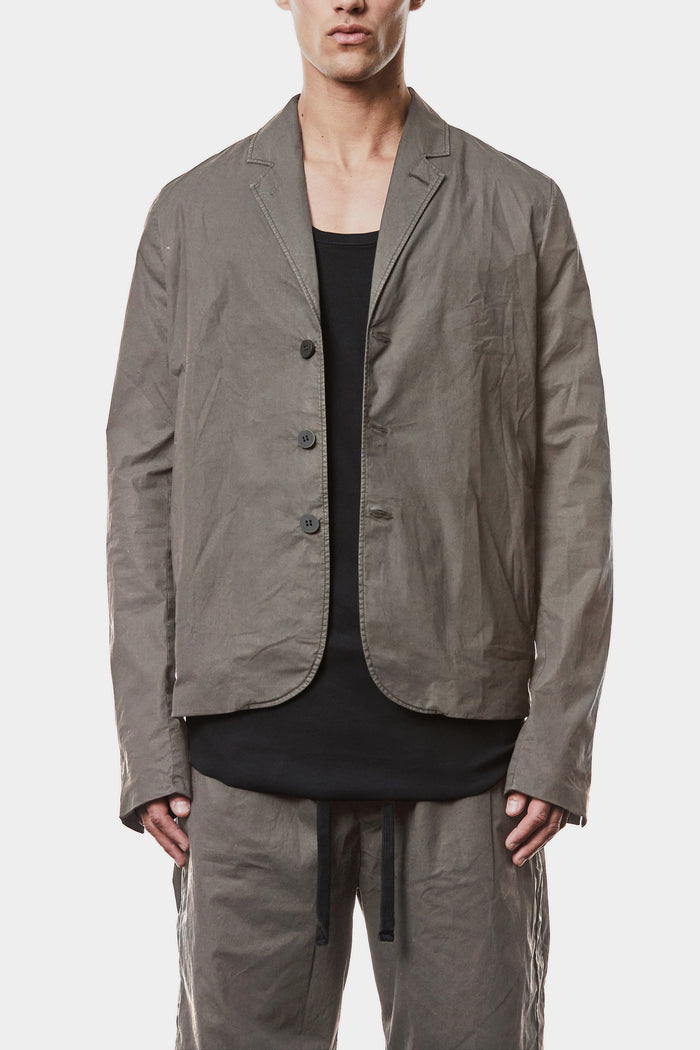 Thom Krom | SS25 - Crushed cotton blazer, Rock