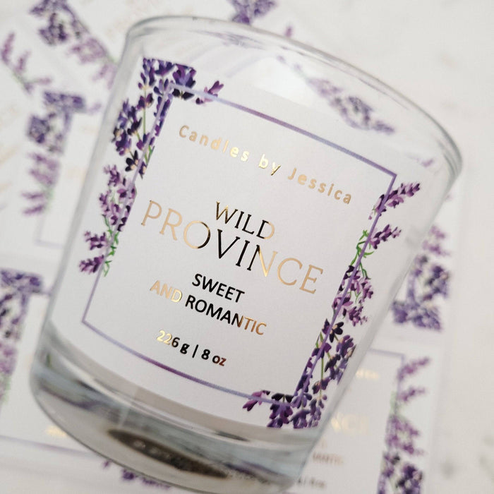 Custom Lavender Candle Label - XOXOKristen
