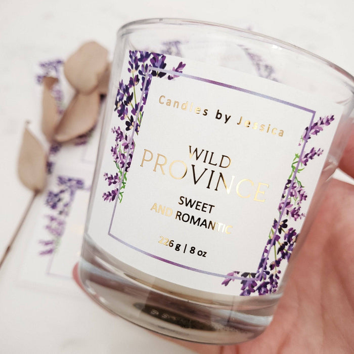 Custom Lavender Candle Label - XOXOKristen
