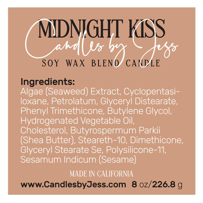 Custom Square Product Labeling Ingredients Sticker - XOXOKristen