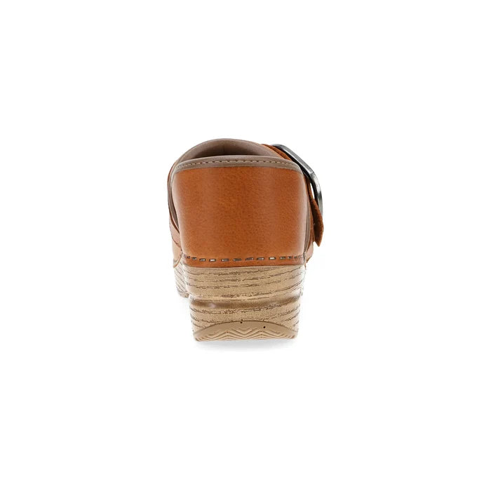 Dansko Pearson Clog in Tan Tumbled Leather