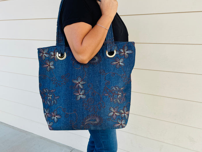 Denim Shoulder bag lg