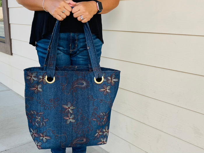 Denim Shoulder bag lg