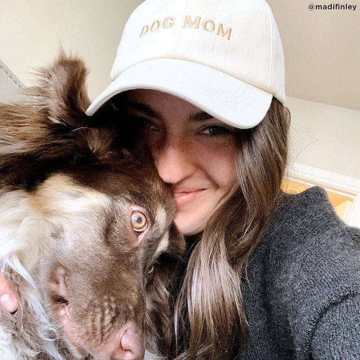 Dog Mom Hat in Ivory
