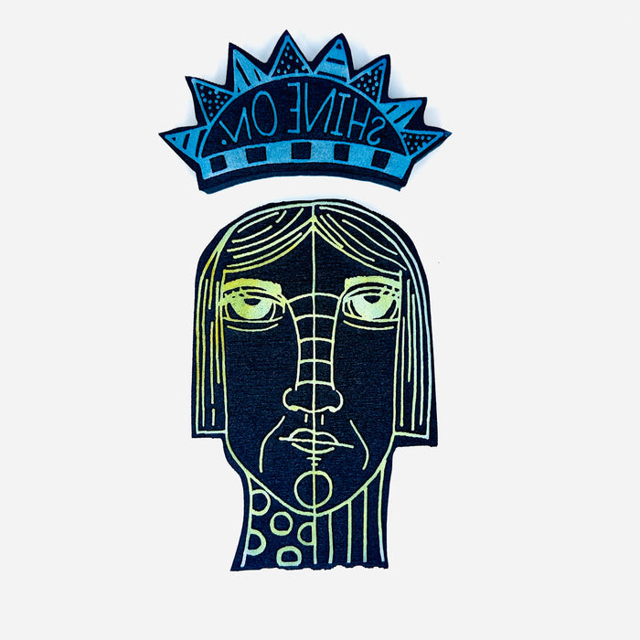 Dori Patrick for Fodder School | Split Heads Shine On (Set 1) | Foam Stamps (Set of 2)