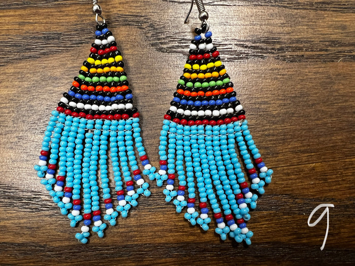 Earrings - beaded dangle