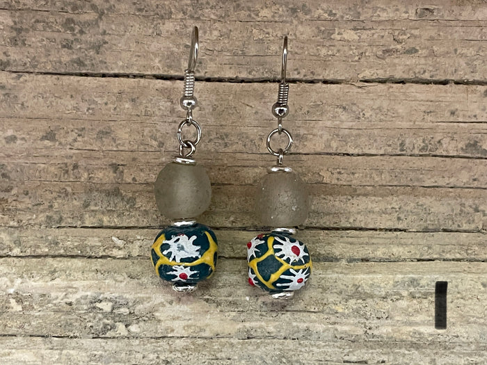 Earrings - Tradebead & boho glass