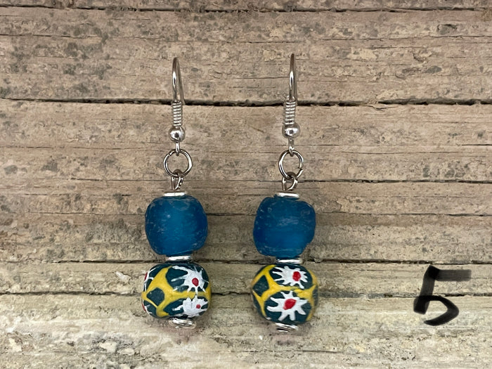 Earrings - Tradebead & boho glass
