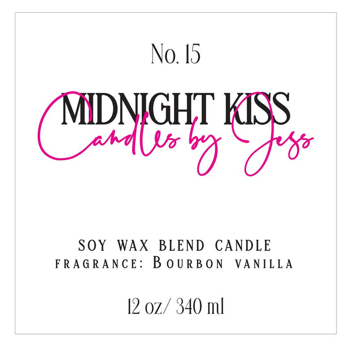 Elegant Square Candle Labeling Sticker - XOXOKristen