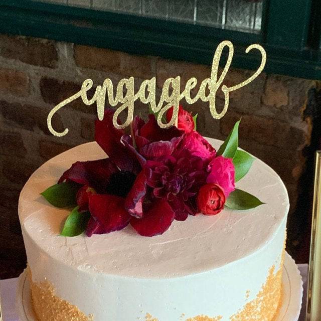 Engaged Cake Topper - XOXOKristen