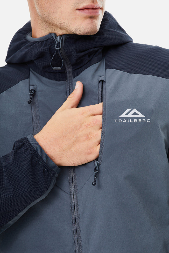 Faltenjura 2.0 Hood - Storm Grey/Deep Ocean