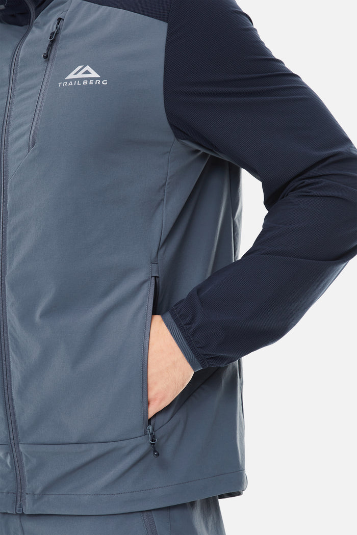 Faltenjura 2.0 Hood - Storm Grey/Deep Ocean