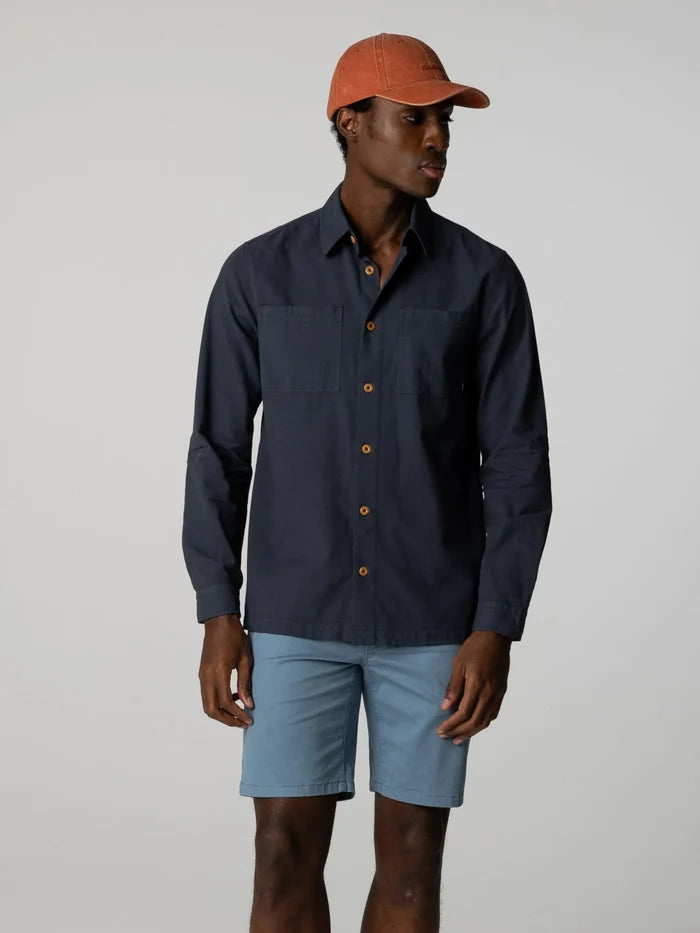 Finisterre Men's Hendra Recycled Cotton Long Sleeve Shirt