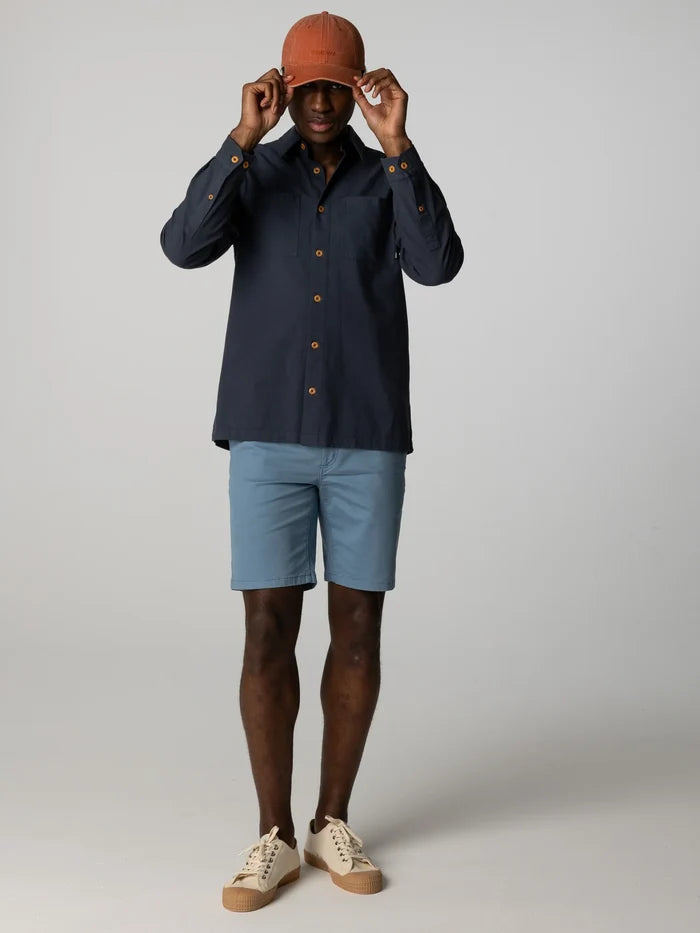 Finisterre Men's Hendra Recycled Cotton Long Sleeve Shirt