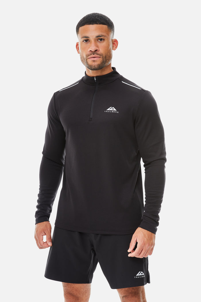 Focus 1/4 Zip - Black