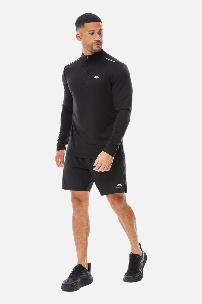 Focus 1/4 Zip - Black
