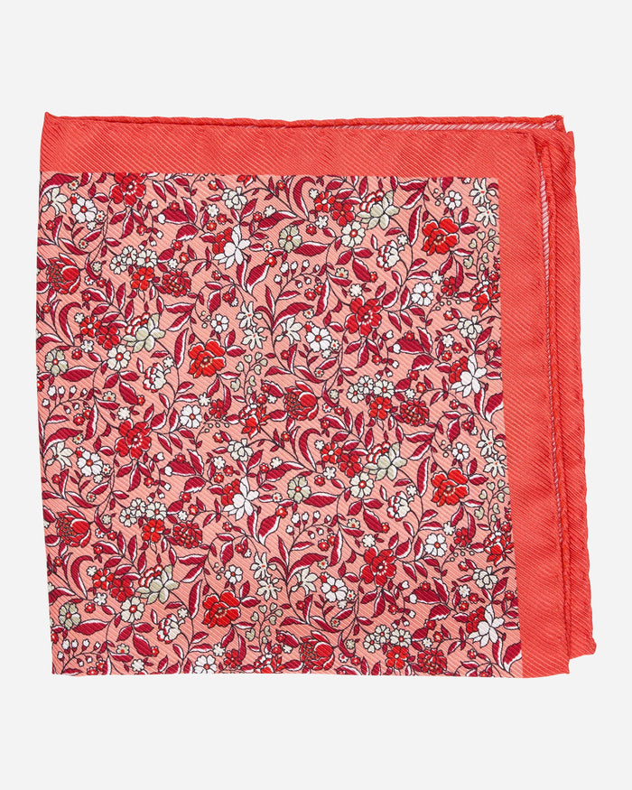 Forbes Red Pocket Square - Men's Pocket Squares at Menzclub