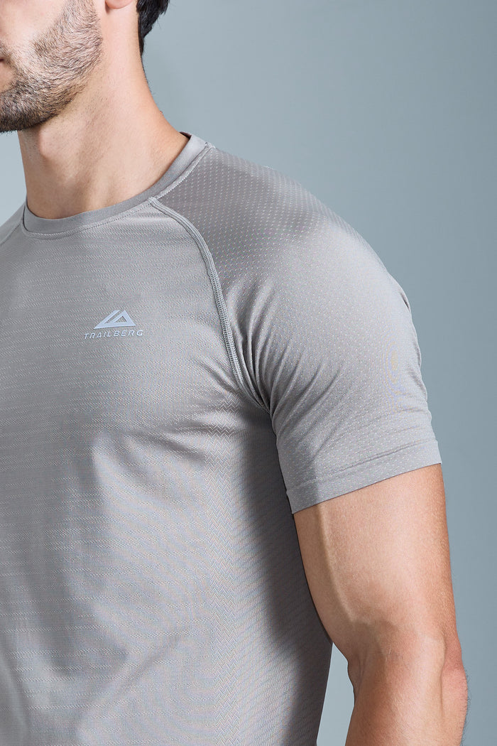 Form Seamless Tee - Pale Taupe/Dune White