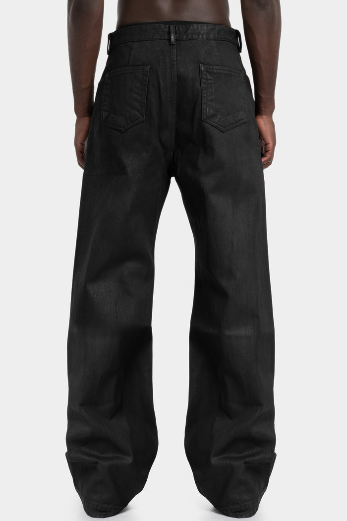 Rick Owens DRKSHDW | AW25 - Geth jeans, Black waxed | DU02E7351 BW