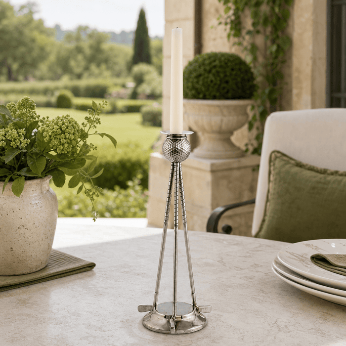 Golf Club Pewter Candlestick 7