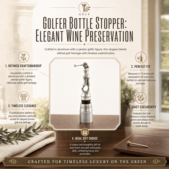 Golfer Bottle Stopper 7