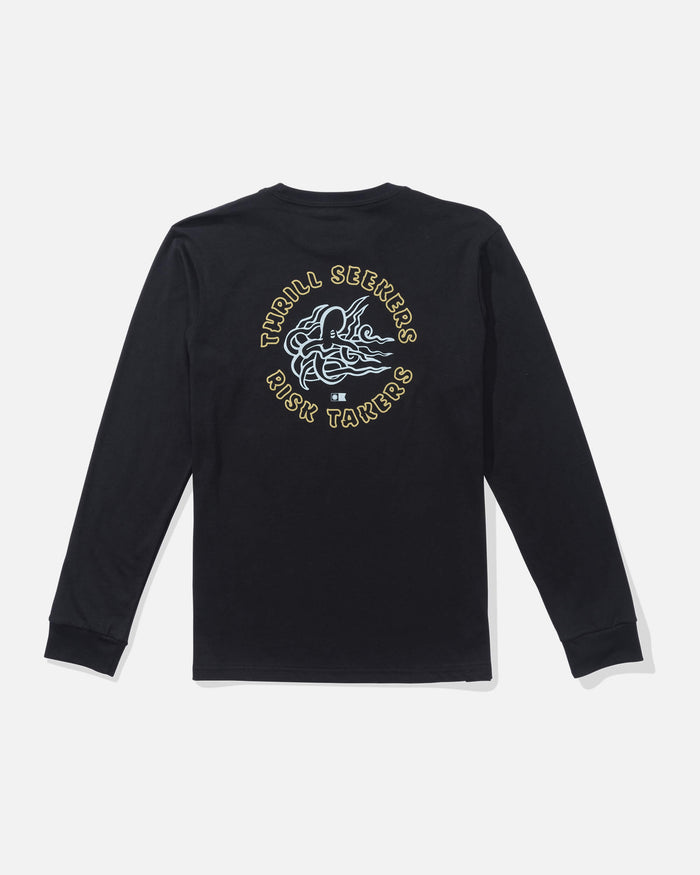 Salty crew T-SHIRTS L/S Good Vibes  Ls Tee Kids - Black in Black