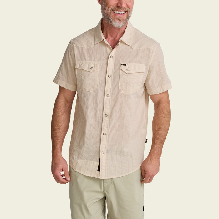 H Bar B Snapshirt - Eyelet Stripe