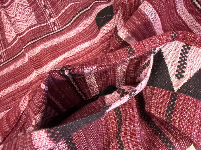 Handmade woven stretch shorts