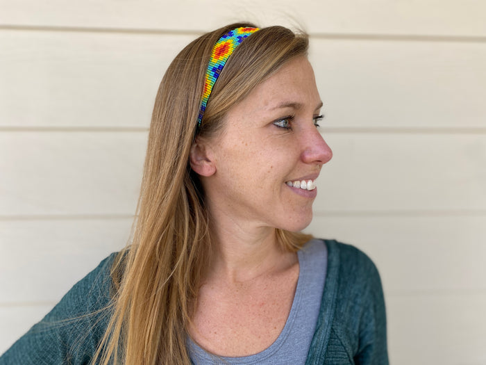 Headband - Beaded & Elastic