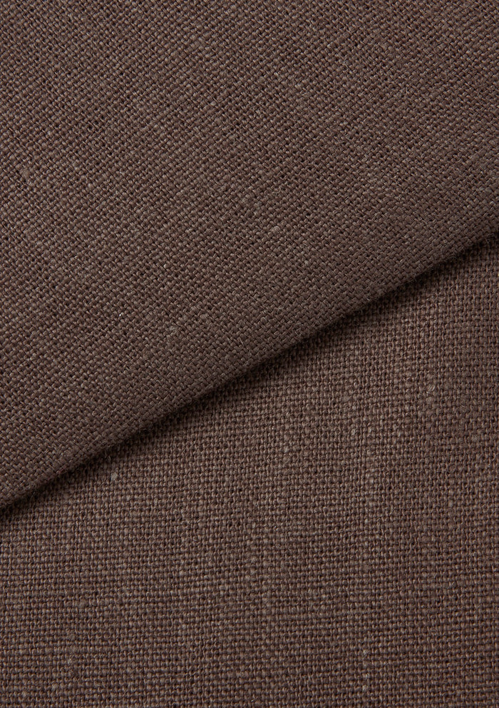 Hickory Brown Linen Formal Trousers, Formal Trousers - SIRPLUS