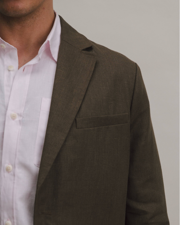 Hickory Brown Linen Suit