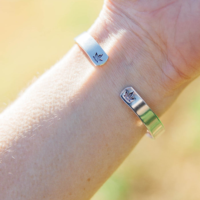 HIGH MAINTENANCE 420 Stacking Cuff Bracelet Salt and Sparkle