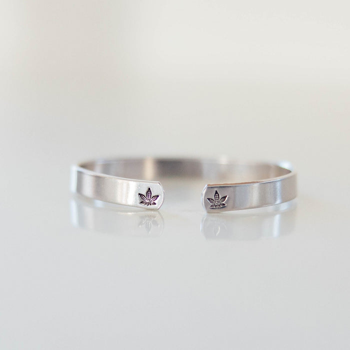 HIGH MAINTENANCE 420 Stacking Cuff Bracelet Salt and Sparkle