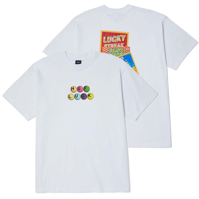 HUF Lucky T-Shirt white pure boardshop
