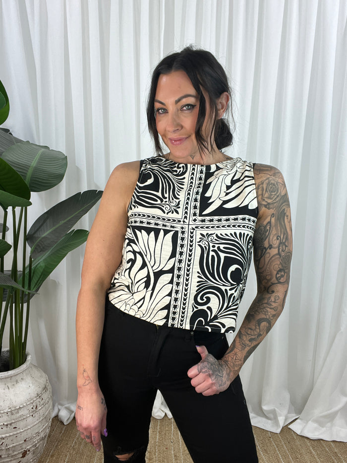 Indigo Black Top