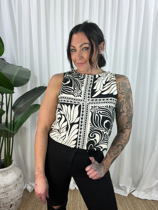 Indigo Black Top