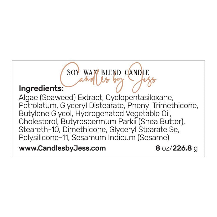 Elegant Rectangular 2x1 Inches Product Labeling Ingredients Sticker - XOXOKristen