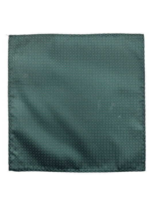 Irving Dark Green Micro Dot Textured Pocket Square
