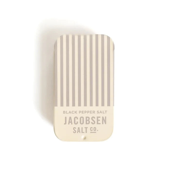 Jacobsen Black Pepper Infused Sea Salt Tin